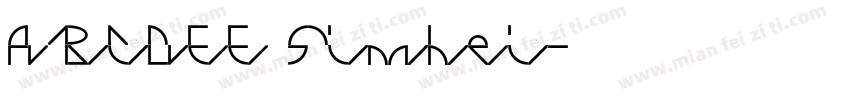 ABCDEE Simhei字体转换